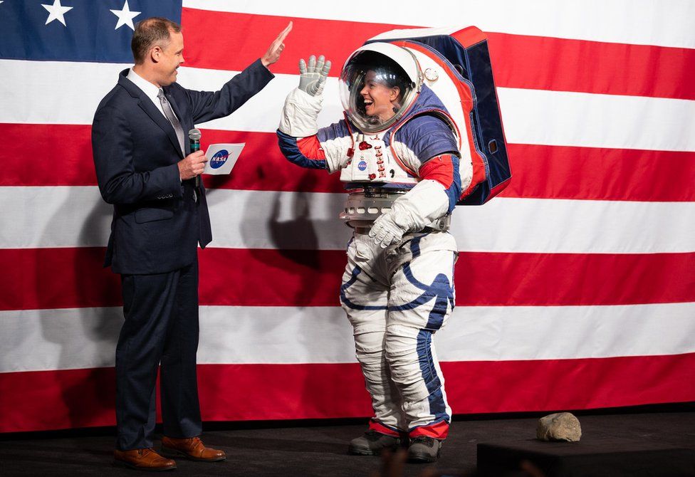 NASA Unveils New Spacesuit for Next Moon Landing