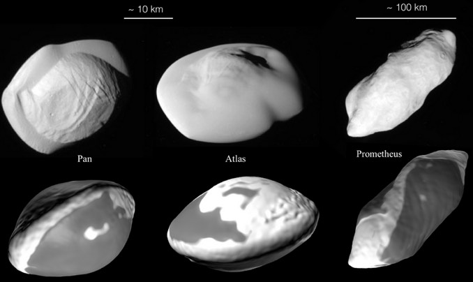 Computer Simulations Suggest Reason for Strange Moon Shapes