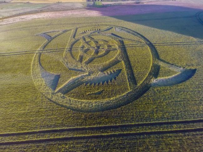 Farmer Uses Crop Circles Funds to Raise Money for Charity