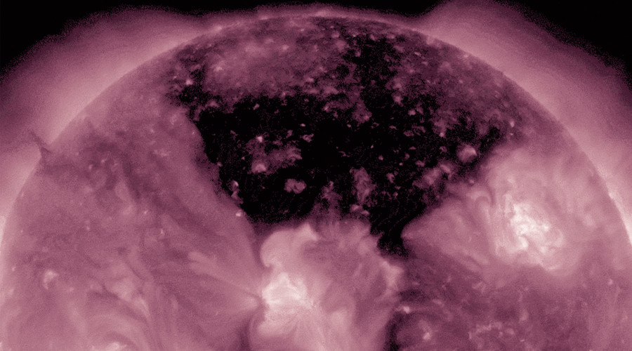 NASA Captures the Sun Turning Black in 'Coronal Hole' Video