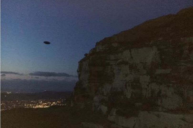 Disc-like Object Photographed over Guisborough in England