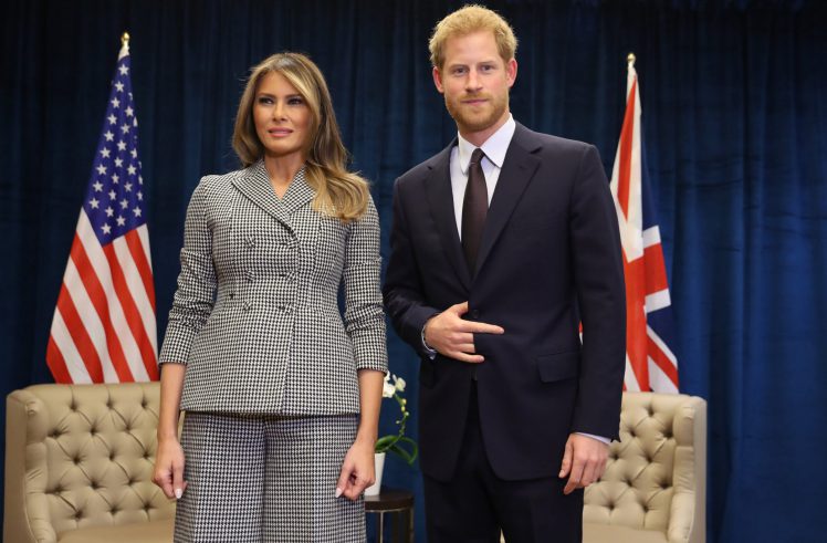 Prince Harry Displays 'Strange Hand Signal' at Trump Meeting