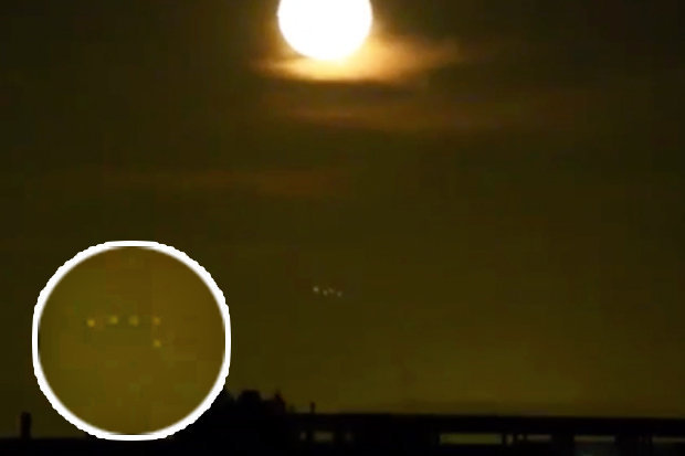 'UFO Fleet' Spotted Flying During Hunter's Moon