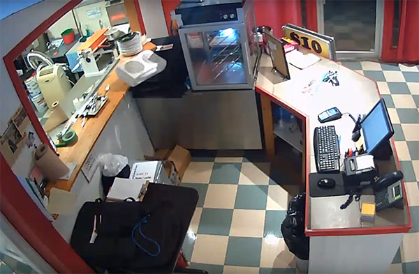 Security Cameras Record Ghostly Goings On at Pizza House
