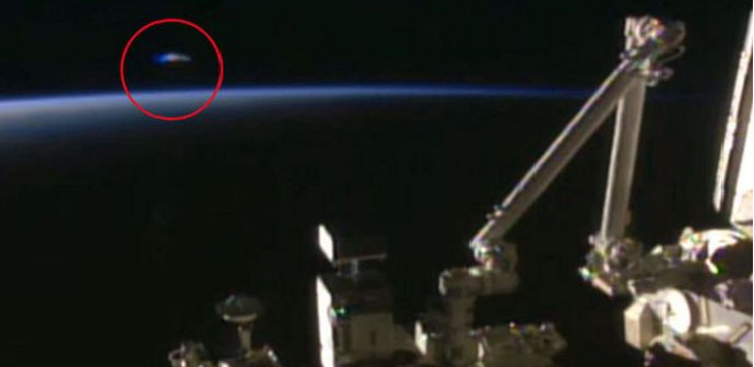 'UFO' Spotted During ISS Live Feed