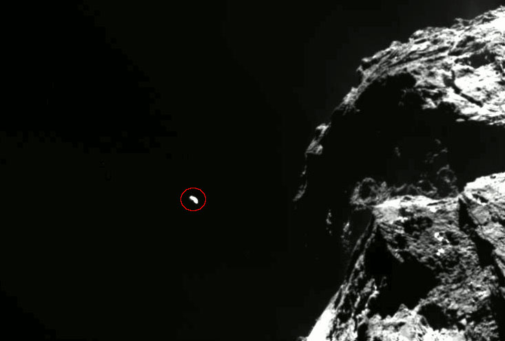 'UFO' Caught Flying Off of Comet