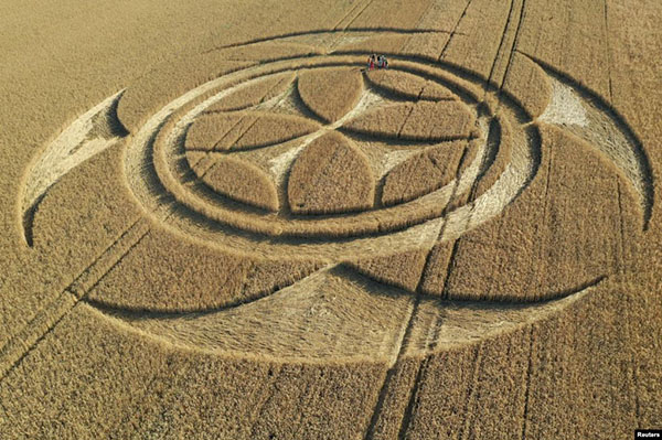 Mysterious 'Templar' Crop Circle Appears in French Field