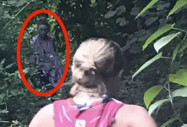 Picture Captures Hiker Passing 'Terrifying Demon' in the Forest