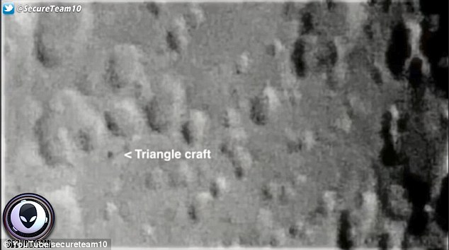 Triangular Shaped Object Spotted Flying over the Moon?