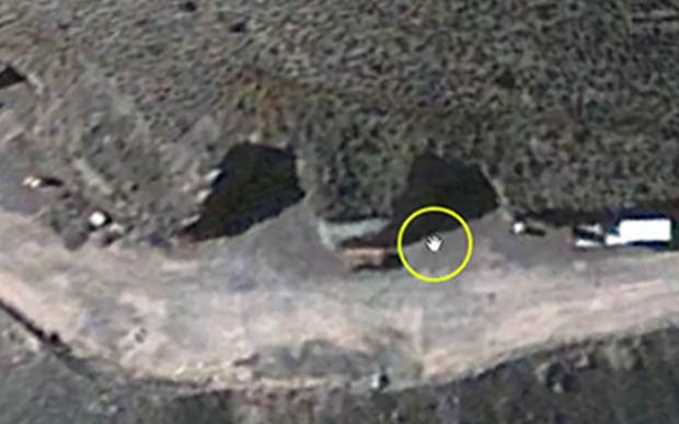 'Hangars' Built into Mountain Found Near Area 51 on Google Earth
