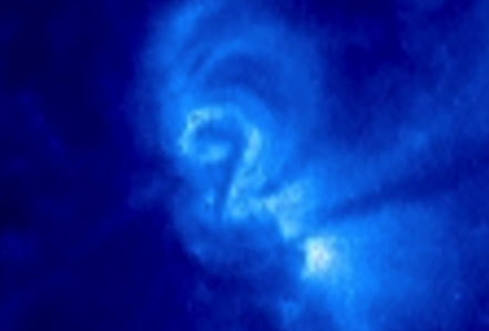 Swirling Pattern Resembling Number Two Seen On Sun's Surface