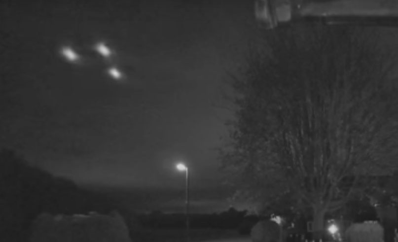 Doorbell Camera Catches 'Triangular UFO'