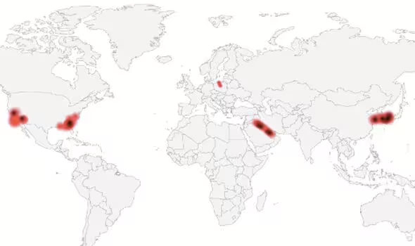 UFO Sighting Hotspots Map Revealed by Pentagon