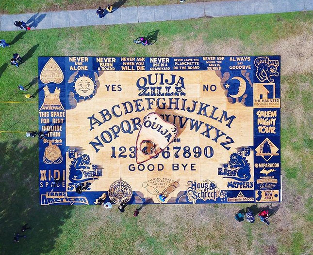 World's Largest Ouija Board 'Ouijazilla' Revealed in Salem