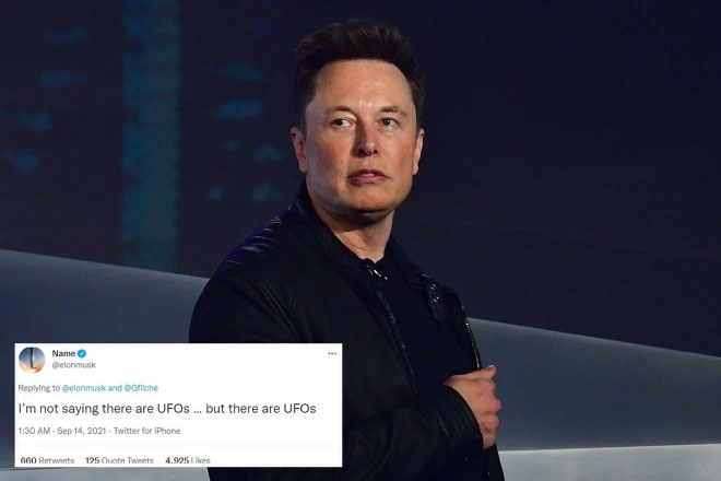 Elon Musk Tweets 'There Are UFOs'