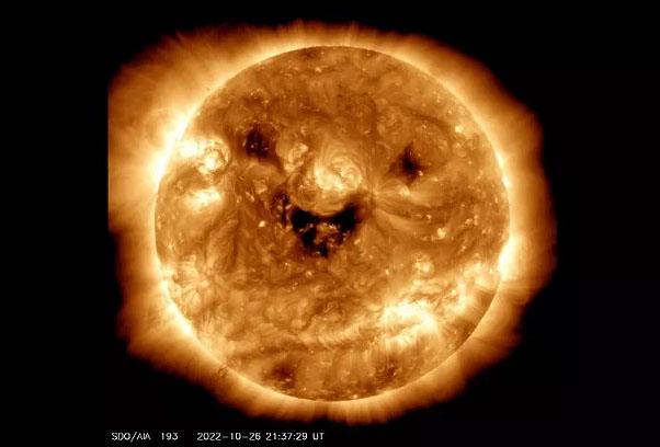 NASA Snaps Photo of 'Smiling' Sun