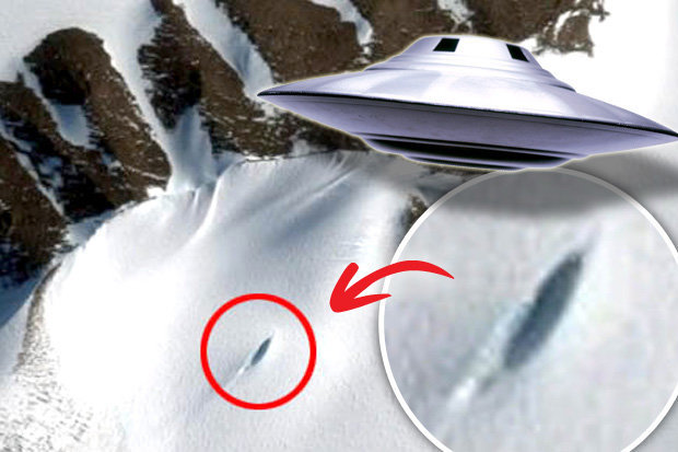 UFO Crash Site Spotted at South Pole?