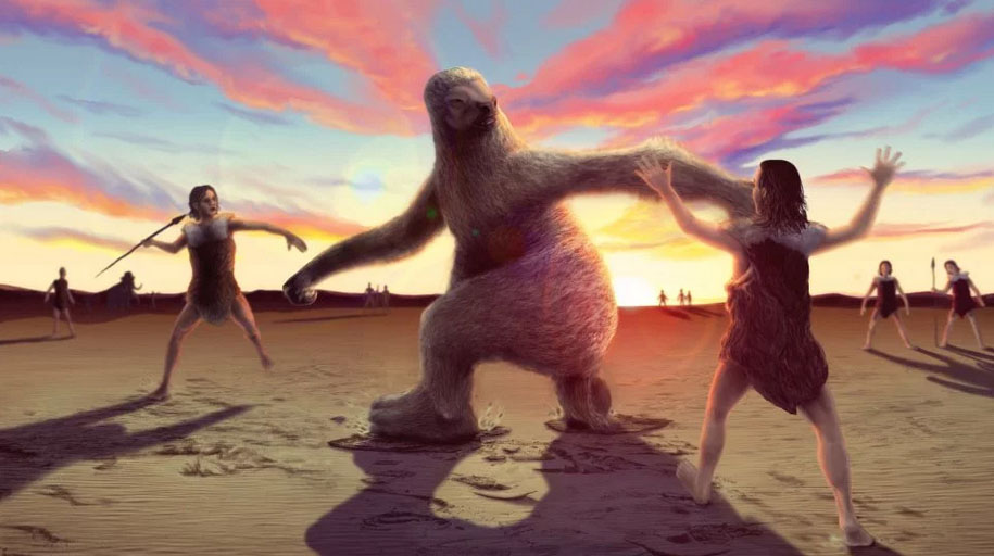 Humans Once Hunted Giant Ten-foot Sloths, Ancient Knife Reveals