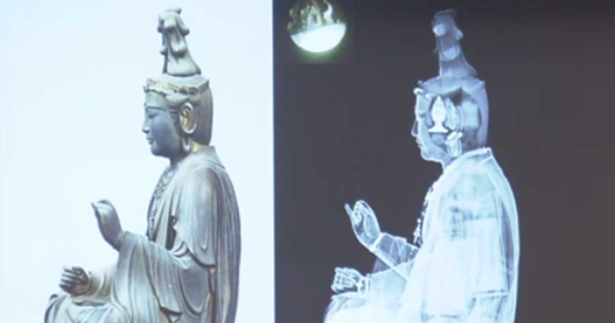 Mystery Scrolls and Artifacts Found Hidden within Ancient Statue