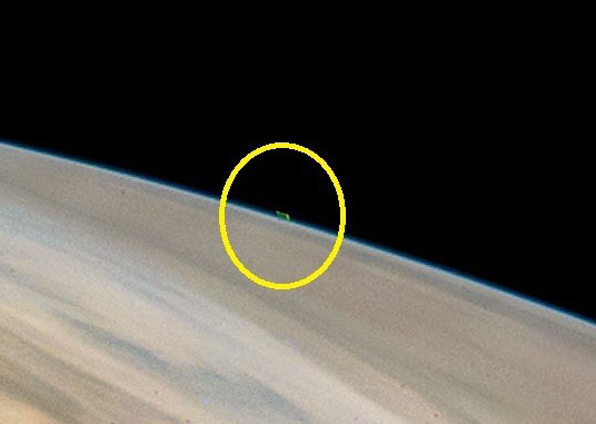 Mysterious 'Green UFO' Spotted Near Jupiter in NASA image