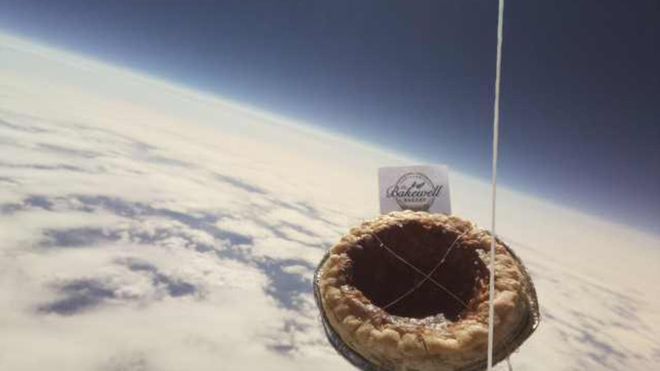 Bakewell Pudding Sent to the Edge of Space 'Goes Missing'