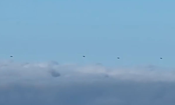 Four Odd 'UFOs' Filmed over Canadian Lake